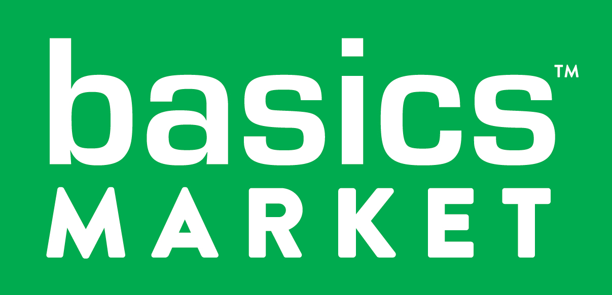 A theme logo of Basics Market
