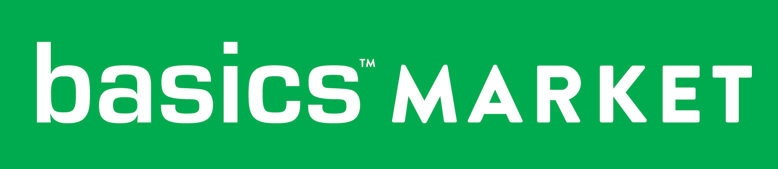 A theme logo of Basics Market
